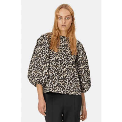 Lolly's Laundry Bergen Leopard Print Blouse In Animal Print