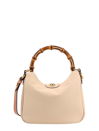 Gucci Diana Small Shoulder Bag In Beige