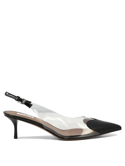 Alaïa Heart Sling Back Pump In Black