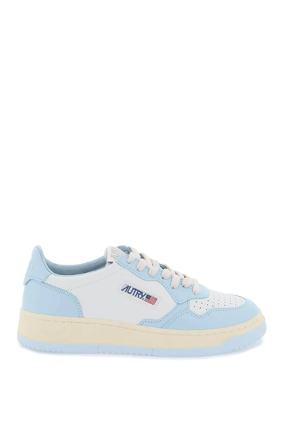 Autry Leather Medalist Low Trainers In Blue