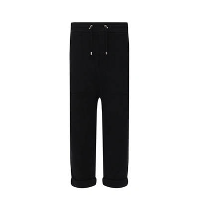 Balmain Cotton Logo Pants In Black
