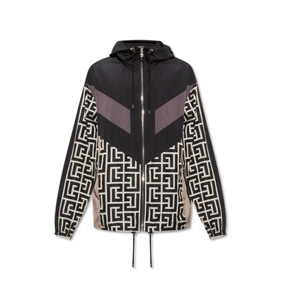 BALMAIN BALMAIN NYLON MONOGRAM JACKET