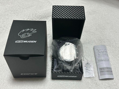 Pre-owned Casio Edifice Mugen Edition Watch Ecb-40mu-1ajr Bluetooth Sapphire Glass Bk