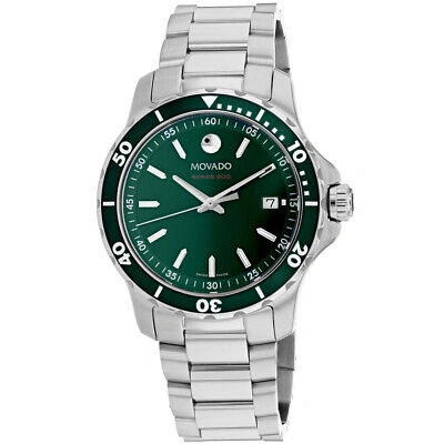 Pre-owned Movado Men's Series 800 Green Dial Watch - 2600136