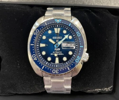 Pre-owned Seiko Men's Prospex Great Blue Limited Us Edition Automatic Srpk01 Made In Japan
