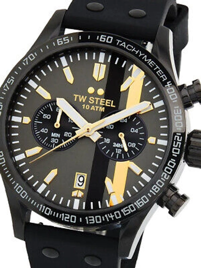 Pre-owned Tw Steel Tw-steel Vs122 Volante Sport Chronograph 45mm 10atm