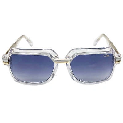Pre-owned Cazal Sunglasses  8043 003 56 17 145 Crystal Bicolour Gold Blue Gradient Lens 100