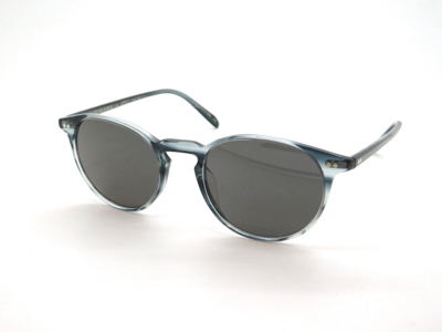 Pre-owned Oliver Peoples Riley Sun Ov5004su 1704r5 Washed Lapis/grey 49mm Sunglasses In Gray