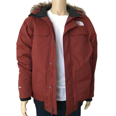 Pre-owned The North Face Gotham Iii Insulated Parka Winter Jacket Sz M Medium Brick Red
