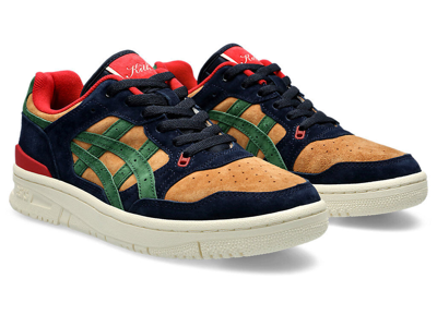 Pre-owned Asics 1201a902-200 Kith  Ex89 Kithms Outdoor Navy Blue Green Red Orange (men's) In Black