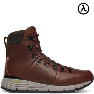 Pre-owned Danner ® Arctic 600 Side-zip Men's Roasted Pecan/fired Brick Hike Boots 67342 In Brown/red