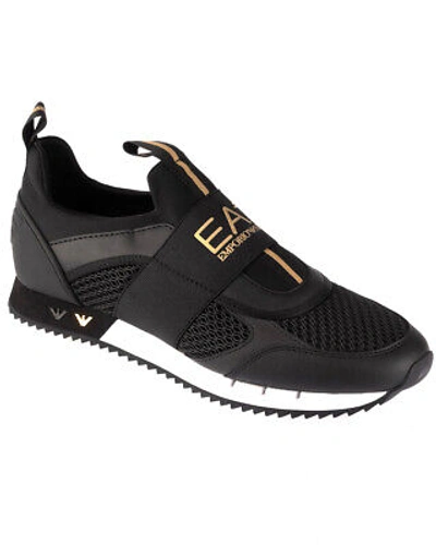 Pre-owned Ea7 Shoes Sneaker Emporio Armani  Man Sz. Us 5,5 X8x100xk256 M700 Black