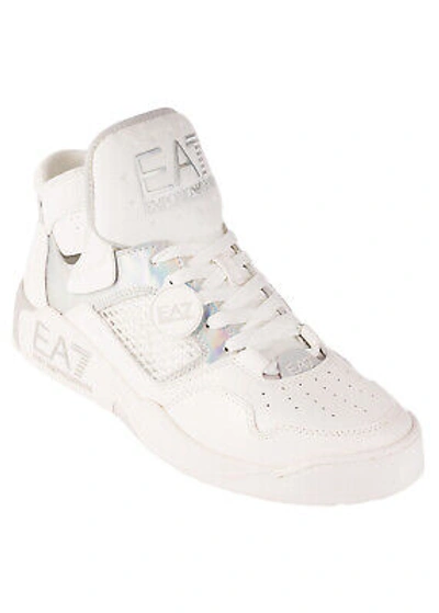 Pre-owned Ea7 Shoes Sneaker Emporio Armani  Man Sz. Us 7 X8z033xk267 Q033 White