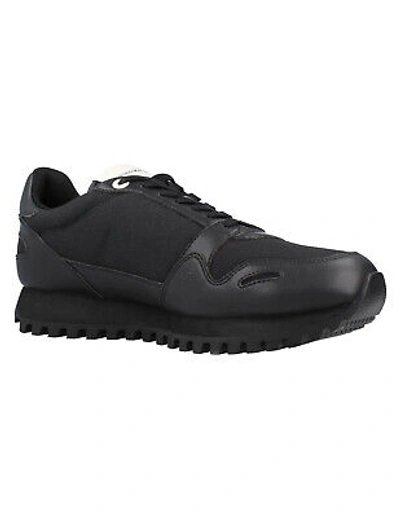 Pre-owned Emporio Armani Shoes Sneaker  Man Sz. Us 8,5 X4x536xm999 K001 Black