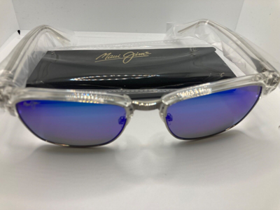 Pre-owned Maui Jim Unused  Blue Hawaii Lens Kawika B257-05cr Clear Sunglasses Polarized