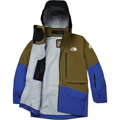 Pre-owned The North Face Men's Jacket Verbier Summit Series Futurelight Skiing Snowboard In Military Olive/tnf Blue/tnf Black Color