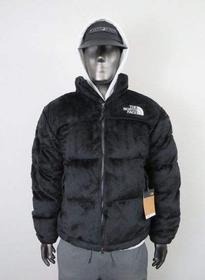 Pre-owned The North Face Mens  Versa Velour Nuptse 600-down Insulated Jacket - Tnf Black In Tnf Black / Tnf White Logo
