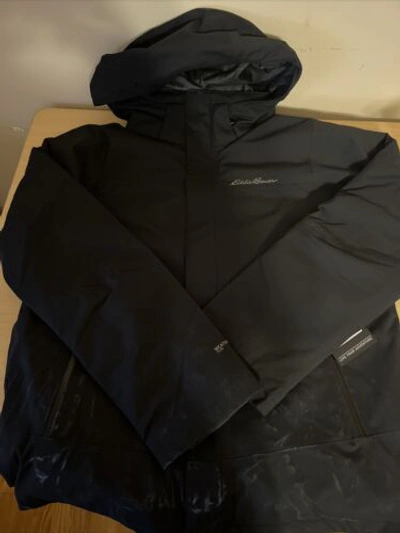 Pre-owned Eddie Bauer Men's Powder Search 2.0 3-in-1 Jacket, Black, Large