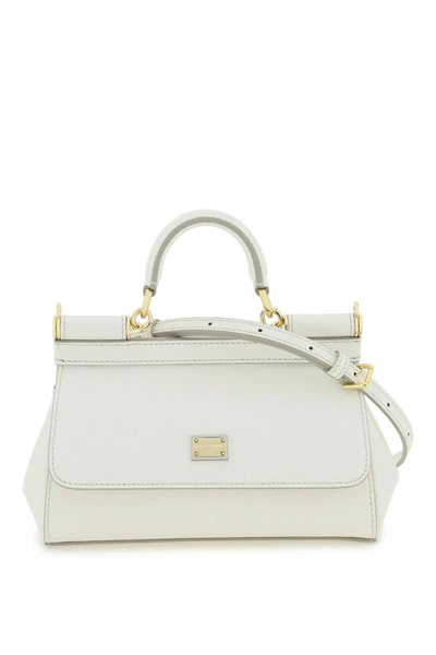 Dolce & Gabbana Sicily Small Handbag In White