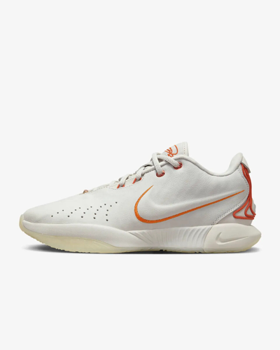 Pre-owned Nike Lebron James Xxi 21 Akoya Light Bone Coconut Milk White Orange Fv2345-001