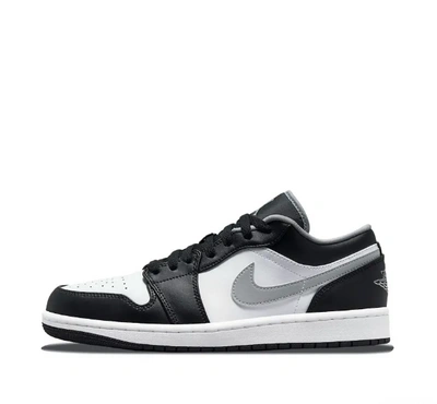 Pre-owned Jordan Air  1 Low Black White Grey 553558-040 - All Sizes - Express Shipping In Gray