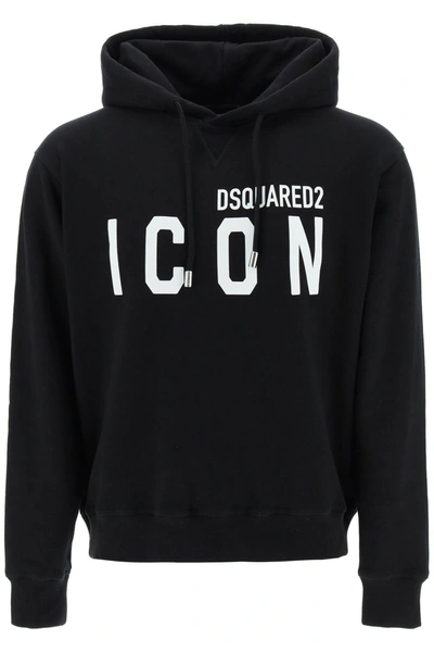 Dsquared2 Icon Hoodie In Black