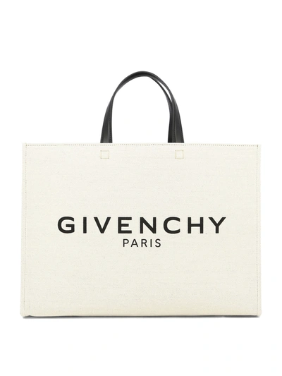Givenchy G Tote Shoulder Bag In Beige