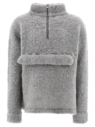 Kapital Mohair Anorak In Grey