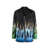 Kenzo Flame Print Reversible Jacket Men In Black