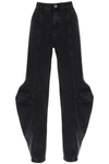 Rotate Birger Christensen Rotate Baggy Jeans With Curved Leg