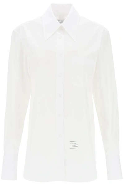 Thom Browne Easy Fit Poplin Shirt In White