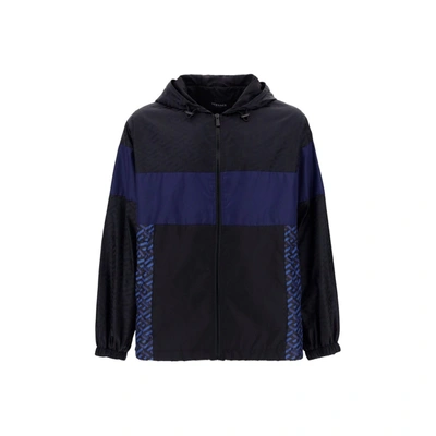 VERSACE VERSACE VERSACE HOODED WINDBREAKER JACKET