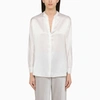 Vince Silk Blouse In White