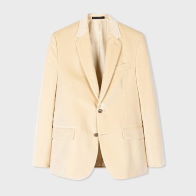 Paul Smith Gents Tailored Fit 2btn Jacket In Whites