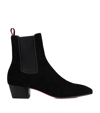 CHRISTIAN LOUBOUTIN SUEDE ROSALIO ANKLE BOOTS 40
