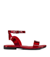 CHRISTIAN LOUBOUTIN MELODIE CHICK PATENT LEATHER SANDALS