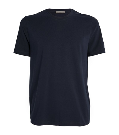 Corneliani Cotton-blend T-shirt In Navy