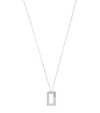 LE GRAMME STERLING SILVER RECTANGLE NECKLACE