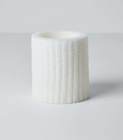 Brunello Cucinelli Wax Textured Lantern (12cm) In White