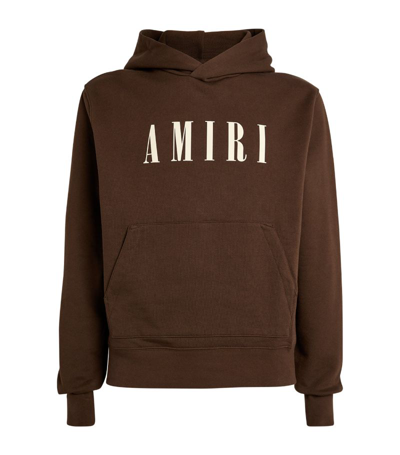 Amiri Core Logo Hoodie In Brown