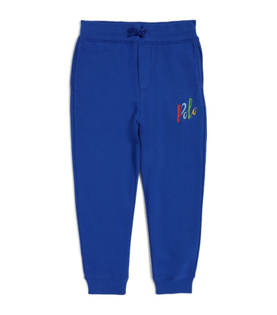 Ralph Lauren Kids' Logo Embroidered Sweatpants (6-14 Years) In Blue