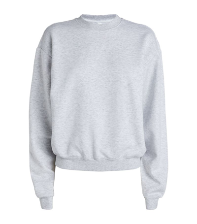 Skims Fleece Classic Sweatshirt In Grey