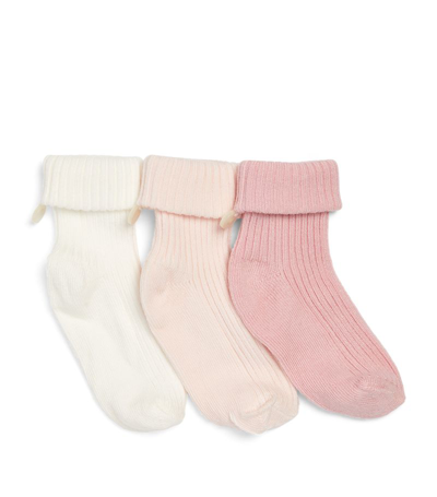 Tartine Et Chocolat Ribbed Socks (pack Or 3) In Pink