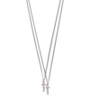 DSQUARED2 DOUBLE CROSS NECKLACE