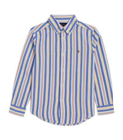 Ralph Lauren Kids' Long-sleeve Button Down Shirt (6-14 Years) In Multi