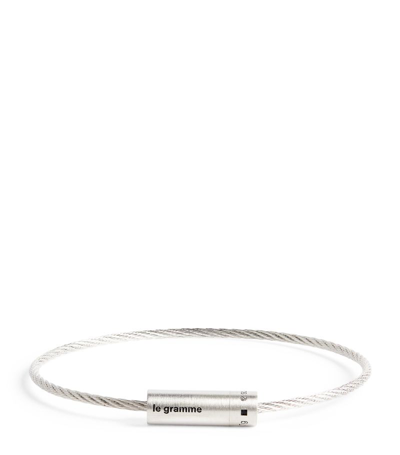 Le Gramme Sterling Silver Cable Bangle