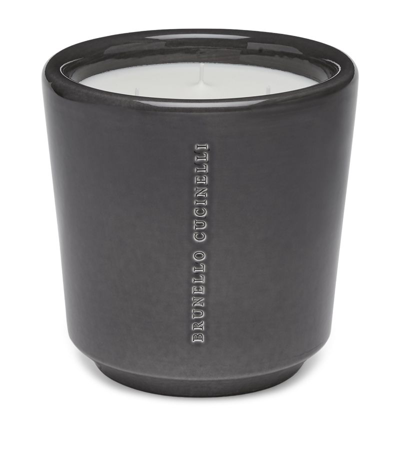 Brunello Cucinelli 3-wick Ebano Candle (18cm) In Grey