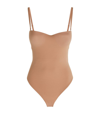 Skims Contour Lift Thing Bodysuit In Nude
