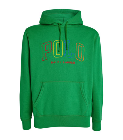 Polo Ralph Lauren Logo Hoodie In Green