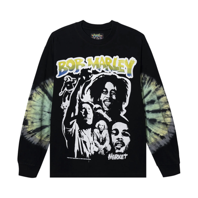 Pre-owned Market Bob Marley Punk Long-sleeve T-shirt 'tie Dye' In Multi-color